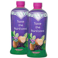 Fruta Vida - 2 Pack Of 30 Oz Bottles - Acai - Yerba Mate - Cupuacu Juice - By Pro Image International