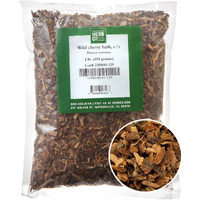 Monterey Bay Herb Co. Wild Cherry Bark | Black Cherry, Mountain Black Cherry, Choke Cherry | Used To Make Teas & Syrups | Cut & Sifted | 1 Lb