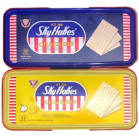 M.Y. San Skyflakes Crackers Original & Garlic Flavor, 32 Count (Pack Of 2)
