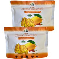 Chavi Dried Chili Mango | 28 Oz | Pack Of 2 X 14 Oz | No Added Sugars | Naturally Sweet | Healthy Sinple Ingredients Superfood - Family Supersnacks | Unsulfured, Vegan, Non-Gmo, Gluten-Free (Pack Of 2)