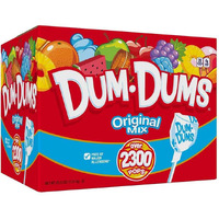 Dum Dums Original Mix 2,300 Count Box- All-Time Classic Flavors - Lollipops Bulk, Bulk Suckers, Individually Wrapped - Bulk Candy For Any Occasion!