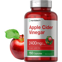 Horbach Apple Cider Vinegar Capsules | 2400Mg | 150 Count | Non-Gmo, Gluten Free Supplement