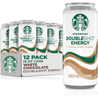 Starbucks Doubleshot Energy Drink Coffee Beverage, White Chocolate, Iced Coffee, 15 Fl Oz Cans (12 Pack) (Packaging May Vary)