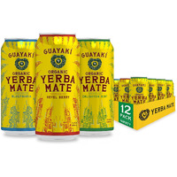 Guayak   Yerba Mate, Energy Drink Alternative, Variety Pack (Organic Enlighten Mint, Revel Berry, Bluephoria Flavors), 15.5 Oz (Pack Of 12), 150Mg Natural Caffeine, Back To School College Essential, Smooth Energy & Focus