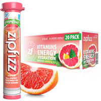 Zipfizz Daily Energy Drink Powder, Pink Grapefruit, 20 Pack 3-In-1 Sustained Energy, Rapid Hydration, And Essential Vitamins Sugar-Free Electrolyte Powder Contains Vitamin B-12 & Antioxidants