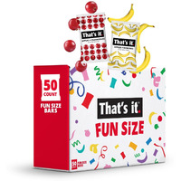 Thats It. Fun Size Fruit Bars Variety Pack(50 Pieces, 10G Each) With Apples + Bananas, Apples + Cranberries, Non-Gmo, Paleo And Kosher Friendly, Gluten Free Breakfast Snacks