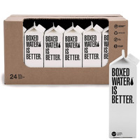 Boxed Water 16.9 Oz. (24 Pack) - Purified Drinking Water In 92% Plant- Based Boxes - 100% Recyclable, Bpa-Free, Refillable/Reusable Cartons - More Sustainable Than Plastic Bottled Water