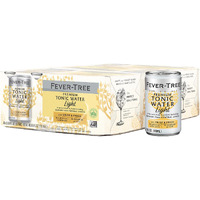 Fever-Tree Light Tonic Water Cans, 5.07 Fl Oz (Pack Of 24), Lower In Calories, No Artificial Sweeteners, Flavorings Or Preservatives (Packaging May Vary)