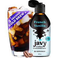 Javy Coffee Concentrate - Cold Brew Coffee, Perfect For Instant Iced Coffee, Cold Brewed Coffee And Hot Coffee, 35 Servings - French Vanilla