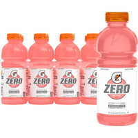 Gatorade G Zero Sugar Sports Drink Thirst Quencher Strawberry Kiwi, 20 Fl Oz Bottles, 8 Ct