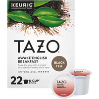 Tazo K-Cups, Bold Traditional Breakfast-Style Black Tea For Health And Wellness, 22 Pods