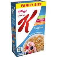 Kellogg's Special K, Breakfast Cereal, Original, Made With Folic Acid, B Vitamins, And Iron, Value Size, 18Oz Box(Pack Of 6)