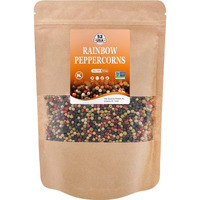52Usa Rainbow Peppercorns, 12Oz, Peppercorns For Grinder Refill, Whole White Peppercorns, Red Peppercorns, Black Peppercorns, Mixed Peppercorns, Rainbow Pepper Mix