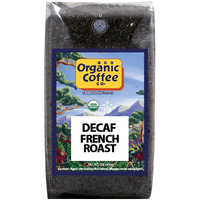 The Organic Coffee Co. Whole Bean Coffee - Decaf French Roast (2Lb Bag), Dark Roast, Swiss Water Processed, Usda Organic