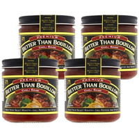 Better Than Bouillon Chili Base, Made From Select Roasted Chili Peppers & Spices, Blendable Base For Added Flavor, 8-Ounce Jar (Pack Of 4)