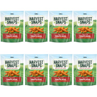 Harvest Snaps Veggie Chips (Tomato Basil Snack Crisps) | Powered By Plant Protein, Gluten Free, Non-Gmo Baked Vegetable Crisps | Made In Usa (8 Snack Packs)