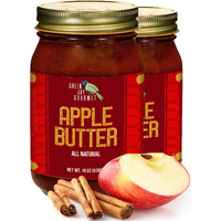 Green Jay Gourmet Apple Butter - All-Natural, Gluten-Free Fruit Spread - Apple Spread With Apples, Cinnamon & Spices - Gourmet Fruit Butter - No Corn Syrup, Preservatives Or Trans-Fats - 2 X 19 Ounces