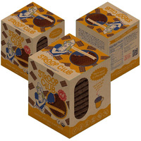 Stroop Club Chocolate Caramel Delights Cookies | Organic Waffles And Plant Based | Vegan Healthy Snacks Stroopwafels - 3 X Pack Of 8 Waffles (24 Waffle Cookies)