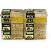 Wild Garden 100% Pure Raw Gourmet Honeycomb, 100% All-Natural, No Additives, No Preservatives, Fresh From The Farm! 7.05 Oz Pack Of 6