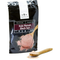 The Spice Lab Kala Namak Black Salt - Indian Himalayan Black Salt - 8 Ounce - Vegan Kala Namak Salt Pure And Natural Indian Black Salt Gluten Free - Vegan Tofu Scramble Seasoning Natural Egg Taste