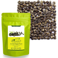Lwxljmjzc-100G/3.53Oz Jasmine Dragon Pearls Loose Leaf Green Tea With Pleasant Jamsine Aroma-Jasmine Tea Suitable For Both Hot And Cold