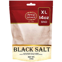 Spicy World Kala Namak Indian Black Salt 14 Oz - Vegan, Pure, Unrefined, Non-Gmo & Natural