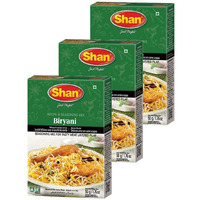 Shan - Biryani Masala Seasoning Mix (50G) - Spice Packets For Spicy Meat Layered Pilaf (Pack Of 3)