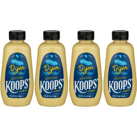 Koops' Dijon Mustard - French Mustard, Gluten-Free, Kosher, Non-Gmo, Made In The Usa, From Quality Mustard Seeds, Rich And Delicious Flavor - 12 Oz, Pack Of 4