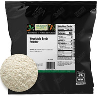 Frontier Co-Op Vegetable Broth Powder, 1-Pound Bulk Bag, Broth, Soup Base, Gravy, Hot Drink, Kosher