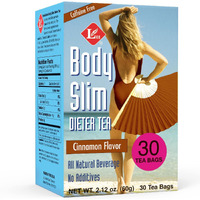 Uncle Lees Body Slim Dieters Tea, Detox & Slimming Tea - Senna, Bitter Orange, Cinnamon Flavor & Chicory Root, Natural Laxative, Caffeine-Free Herbal Tea Bags, 30 Count