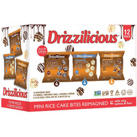 Drizzilicious Mini Rice Cakes Variety Pack - Rice Crisps, Healthy Snack For Adults And Kids, Flavored Rice Cakes, Vegan, Gluten Free, Allergen Free, Only 90 Calories Per Bag - 0.74 Oz (Pack Of 12)