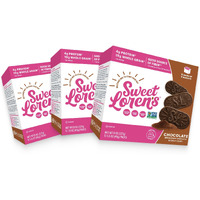 Sweet Loren's Vegan Breakfast Biscuits | Chocolate | 4G Protein, 19G Whole Grains | Plant Based, Gluten Free, Dairy Free, Nut Free Snacks | 3 Pack (15 Total Biscuits, 1.6 Ounce Each)