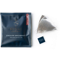 Rishi Tea English Breakfast Tea - Organic Sachet Tea Bags, Energizing & Caffeinated Pure Black Tea, Ideal For Hot Or Iced Tea - 50 Count