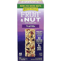 Nature Valley Chewy Fruit And Nut Granola Bars, Trail Mix Snack Bars, 48 Ct, 57.6 Oz