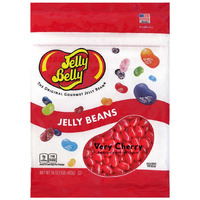 Jelly Belly Very Cherry Jelly Beans - 1 Pound (16 Ounces) Resealable Bag - Genuine, Official, Straight From The Source