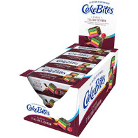 The Original Cakebites By Cookies United, Grab-And-Go Bite-Sized Snack, Italian Rainbow, 12 Pack Of 3 Cookies