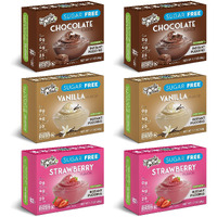 Simply Delish Instant Delicious Mixed Variety Pudding 6 Pack - Low Carb, Zero Sugar, Gluten Free, Allergen Free, Non-Gmo, Vegan & Plant-Based