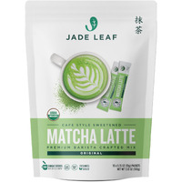 Jade Leaf Matcha Organic Cafe Style Sweetened Matcha Latte Green Tea Powder, Premium Barista Crafted Mix - Authentically Japanese (10 Count)