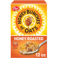 Honey Bunches Of Oats Honey Roasted, Heart Healthy, Low Fat, Made With Whole Grain Cereal, 12 Ounce