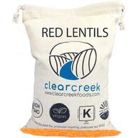 Idaho Red Lentils | 4 Lb Linen | Non-Gmo | Kosher | Vegan | Non-Irradiated (Will Sprout) | High In Fiber And Protein