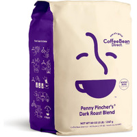 Coffee Bean Direct Penny Pincher's Dark Roast Blend, Whole Bean, 5 Lb Bag
