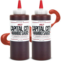 Capital City Mambo Sauce Mild | Washington Dc Wing Sauces | Perfect Condiment For Wings, Chicken, Pork, Beef, Seafood, Burgers, Rice Or Noodles | 12 Fl Oz (2 Pack)
