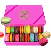 Leilalove Macarons - Mademoiselle De Paris Collections Of 15 - Gift Box Varies In Color - Cookies Are Individually Packaged For The Perfect Freshness