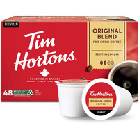 Tim Hortons Original Blend, Medium Roast Coffee, Single-Serve K-Cup Pods Compatible With Keurig Brewers, 48Ct K-Cups