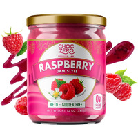 Choczero Raspberry Jam Preserves, No Added Sugar, Keto Fruit Spread, Great Source Of Fiber, All Natural, 12 Ounces (Pack Of 1)