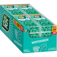 Tic Tac Wintergreen Breath Mints, Bulk 12 Pack, On-The-Go Refreshment, 1.7 Oz Each