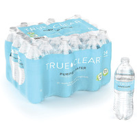 True Clear Purified Bottled Water, Bpa Free Water Bottles, Easy To Carry (16.9 Oz Per Bottle, 24 Bottles Per Carton)