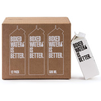 Boxed Water 16.9 Oz. (12 Pack) - Purified Drinking Water In 92% Plant- Based Boxes - 100% Recyclable, Bpa-Free, Refillable/Reusable Cartons - More Sustainable Than Plastic Bottled Water
