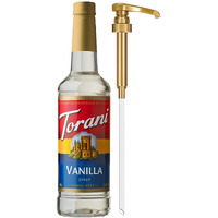 Torani Coffee Syrup, Vanilla Flavored Syrup For Drinks, Pump Included, 25.4 Fl Oz