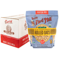 Bob's Red Mill Gluten Free Organic Old Fashioned Rolled Oats - 32 Oz (Pack Of 4)